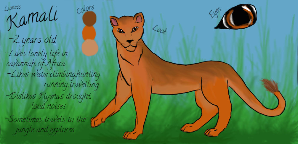 Kamali's reference sheet by LovesToDrawAndSing on DeviantArt
