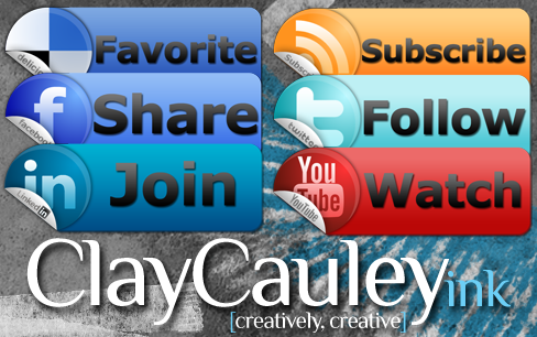 Sticky Tab Social Media Icons by claycauleyinc