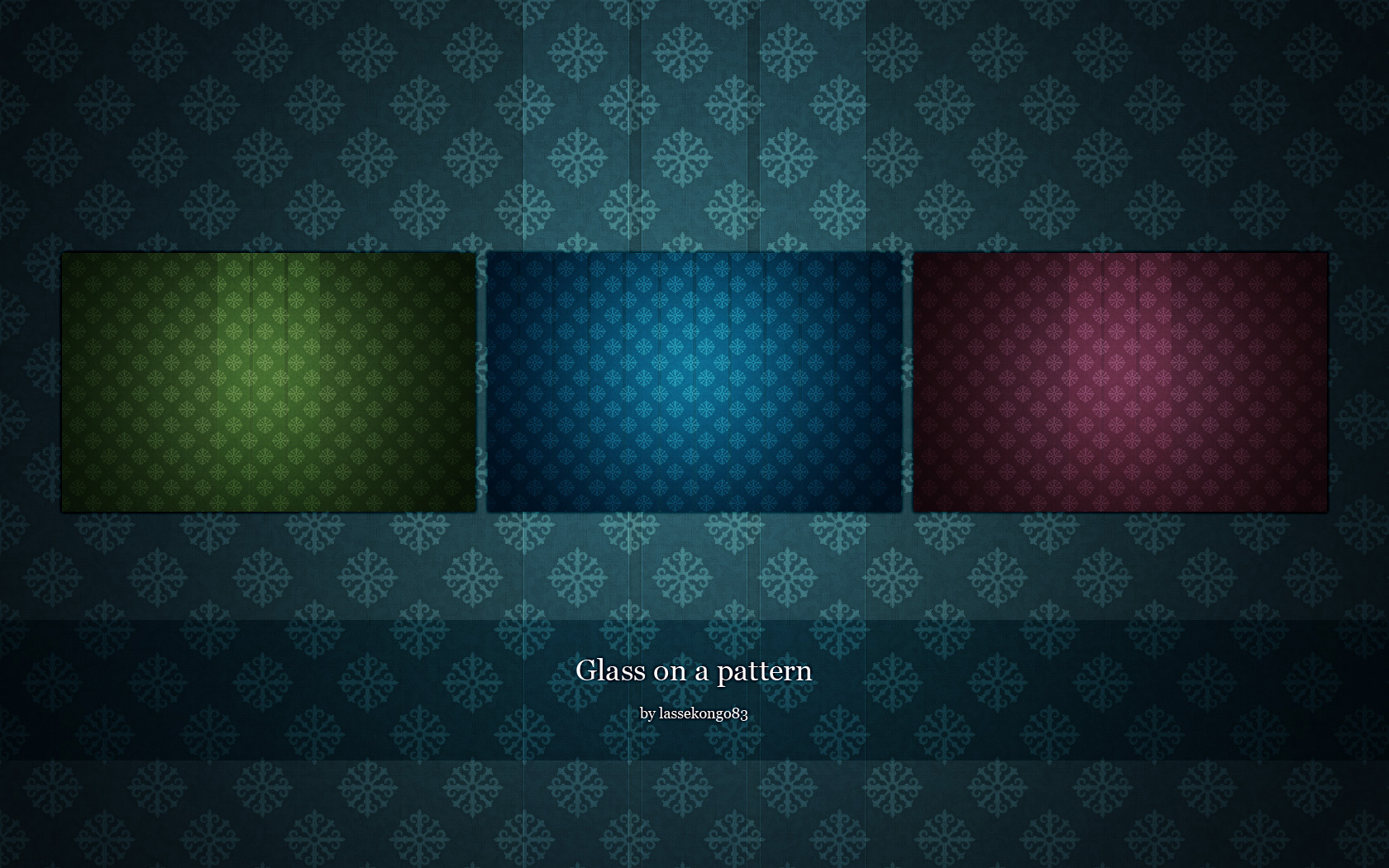 Glass on a pattern by lassekongo83