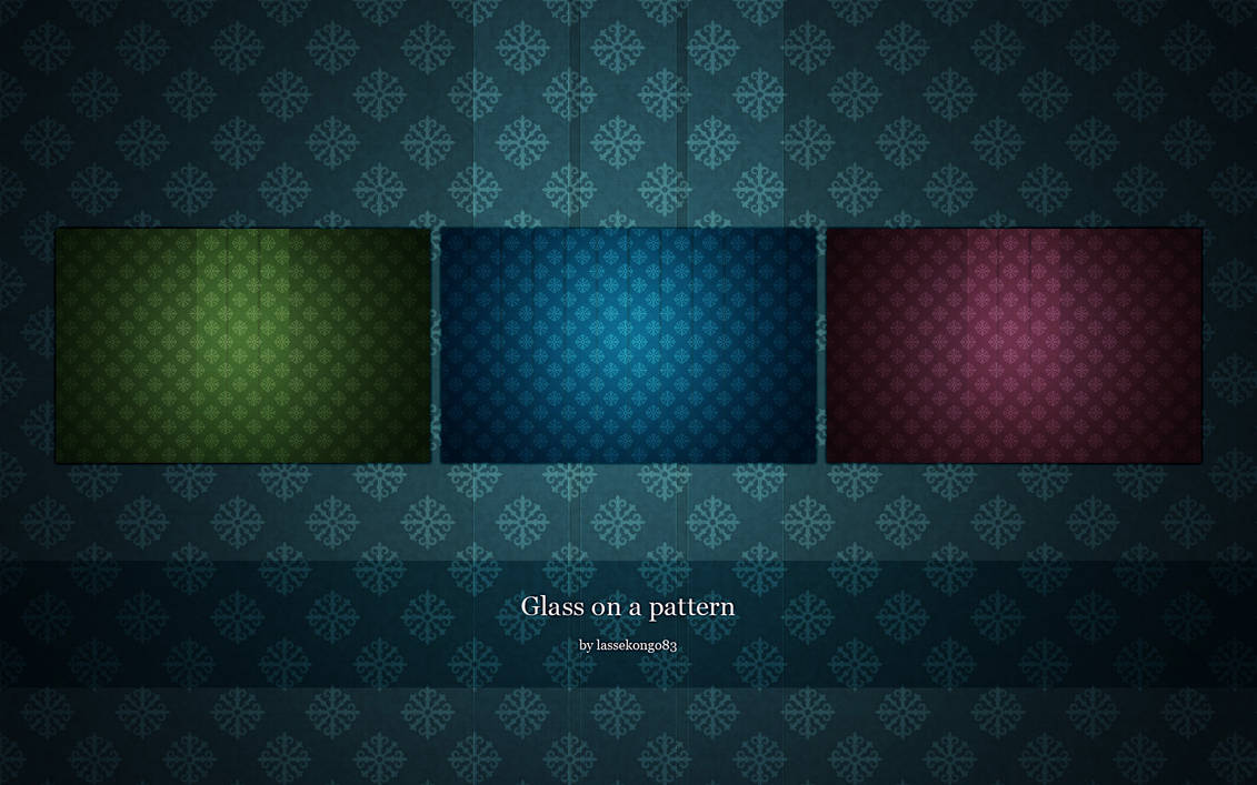 Glass on a pattern by lassekongo83
