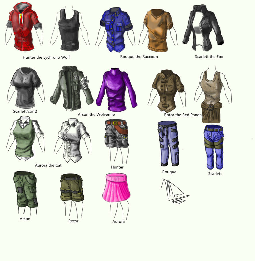 Character Clothing Practice by Mikewolv007 on DeviantArt
