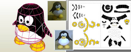 Tux papercraft