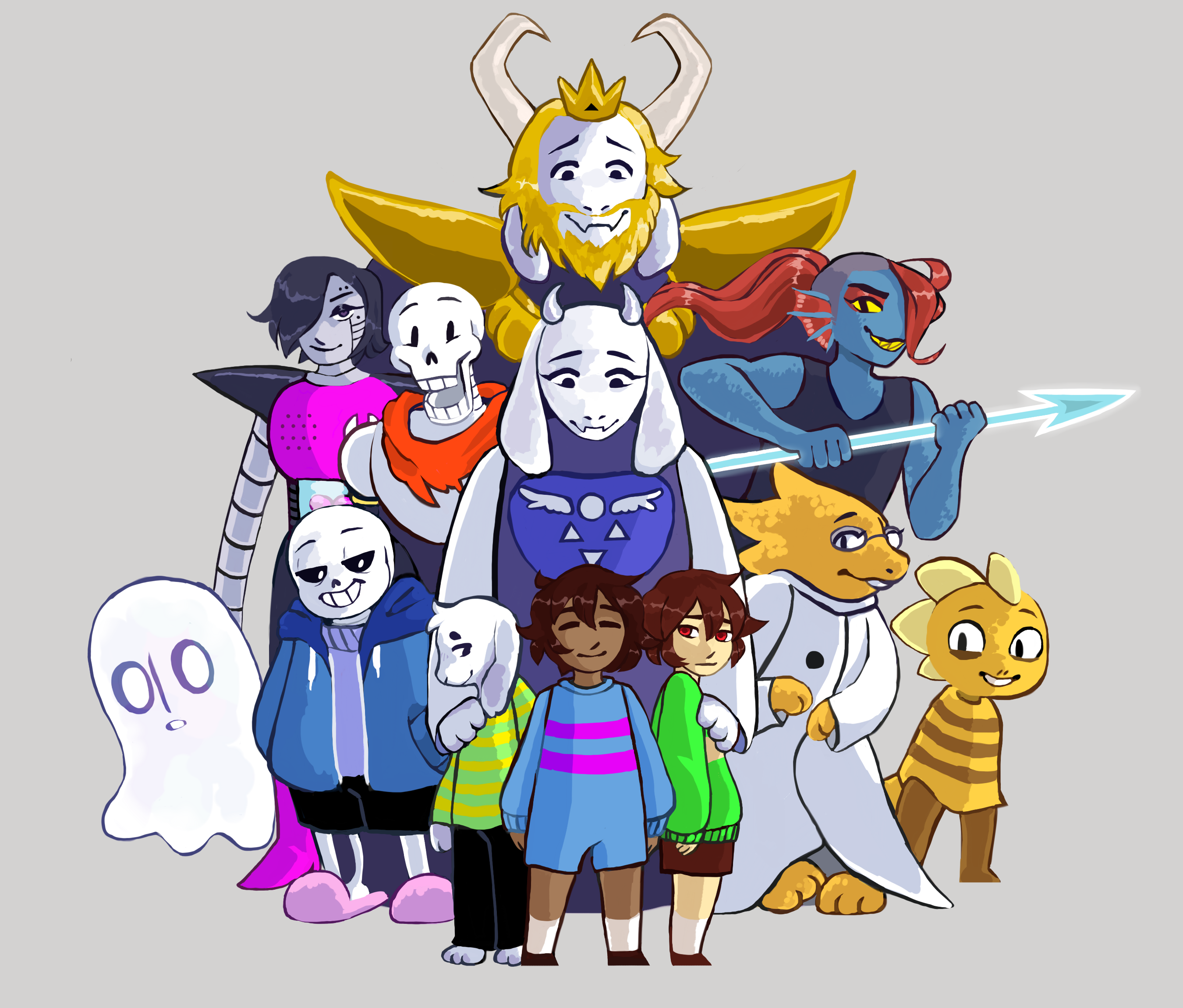 Фото undertale. Герои Ундертале. Андертейл персонажи. Герои игры Undertale. Ундертале персонажи.