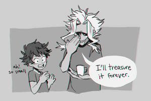 All might cup comic