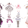 [MMD DL] More King's Raid Wedding outfits