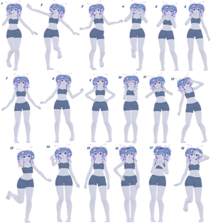 Poses and Motion Data by MMD-Downloads-Galore on DeviantArt