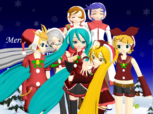 MMD VOCALOID Christmas Models DL