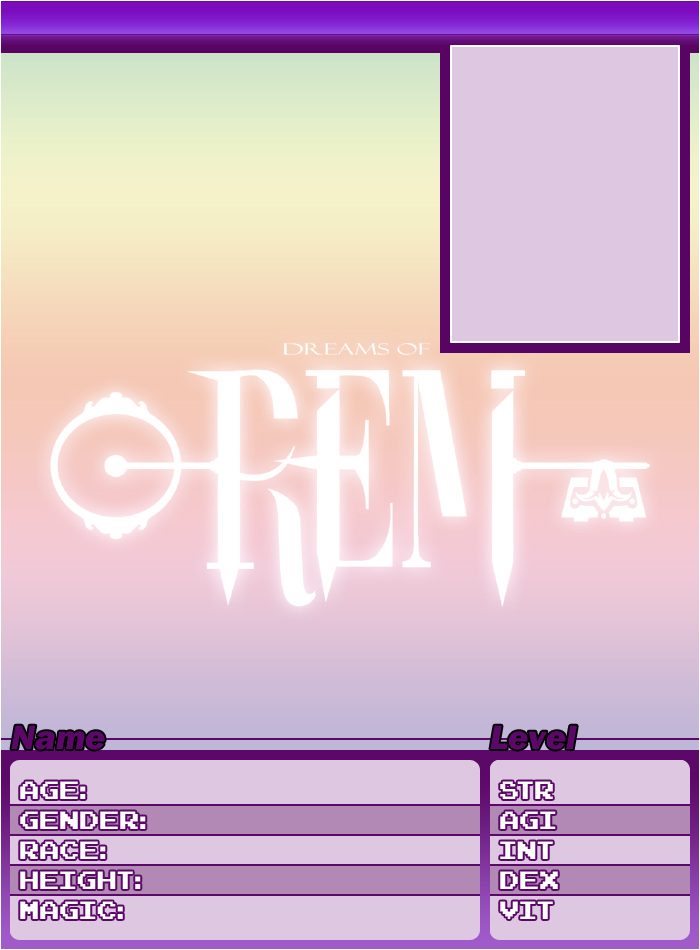 REM Character Sheet