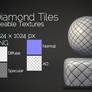 Diamond Tiles Pattern (Seamless 3D Texture)