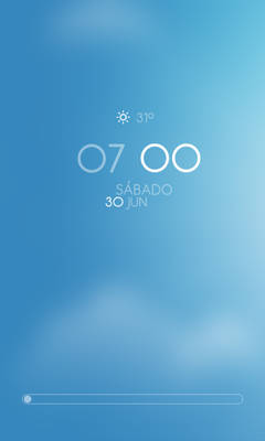 Clock climacons Android