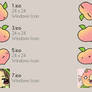 peach icons