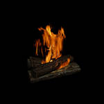 Real time 3D fire