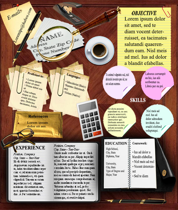 Creative Resume by Luveli-Aria on DeviantArt