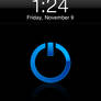 Simple Blue Power For iPhone