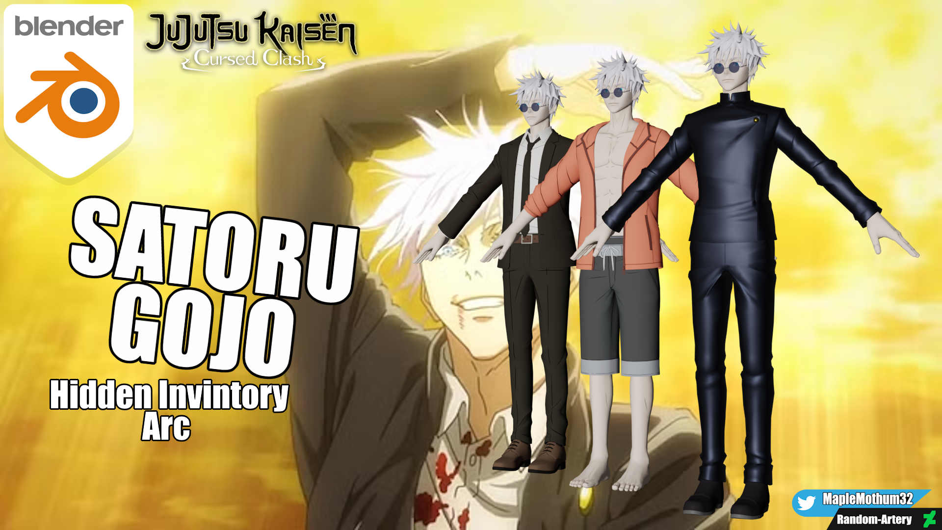 Satoru Gojo (Hidden Invintory arc) Model by Random-Artery on DeviantArt