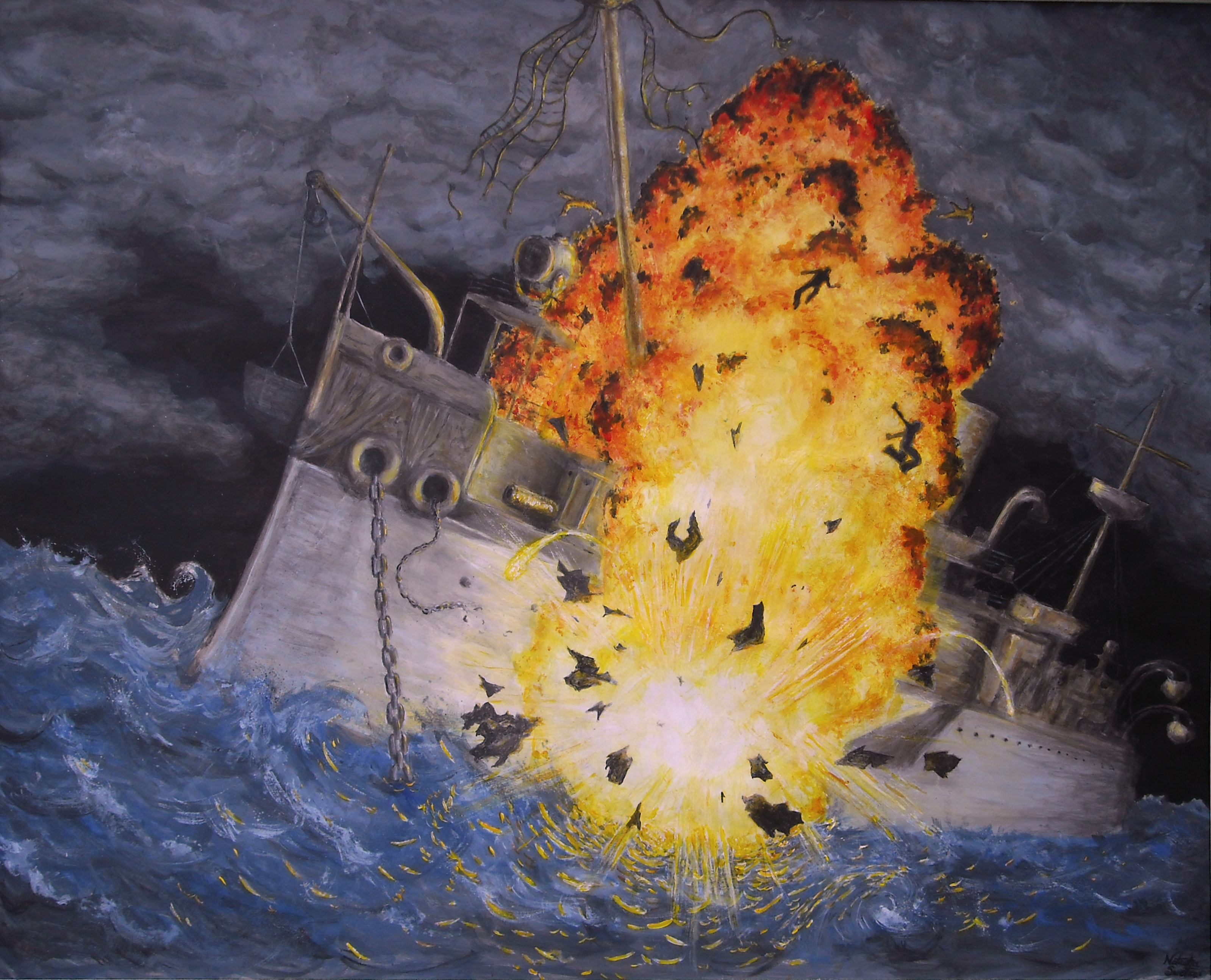 The Sinking Of The Uss Maine By Theendofgrey On Deviantart