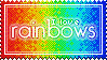 I Love Rainbows Stamp by ClefairyKid