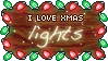 I Love Xmas Lights Stamp by ClefairyKid