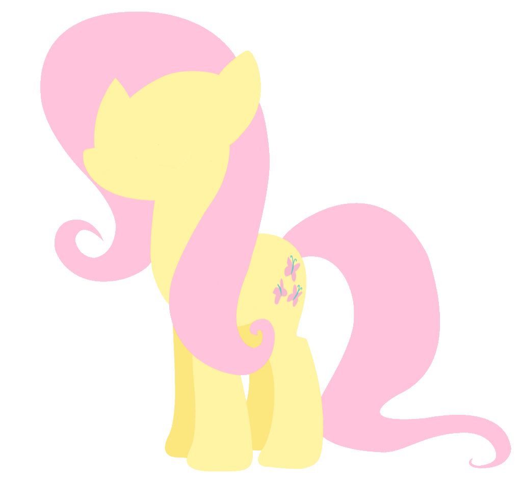 Minimal Fluttershy by Upand0ver on DeviantArt