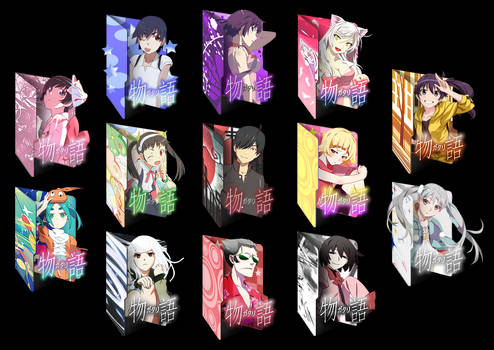 Monogatari Series - 13 Icon Pack [.RAR]