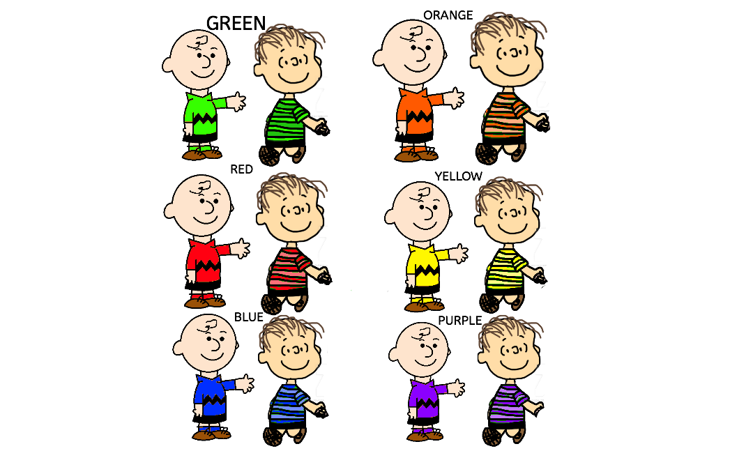 Snoopy's Clues Charlie and Linus' 6 Colors Shirts by KatelynBrown2002