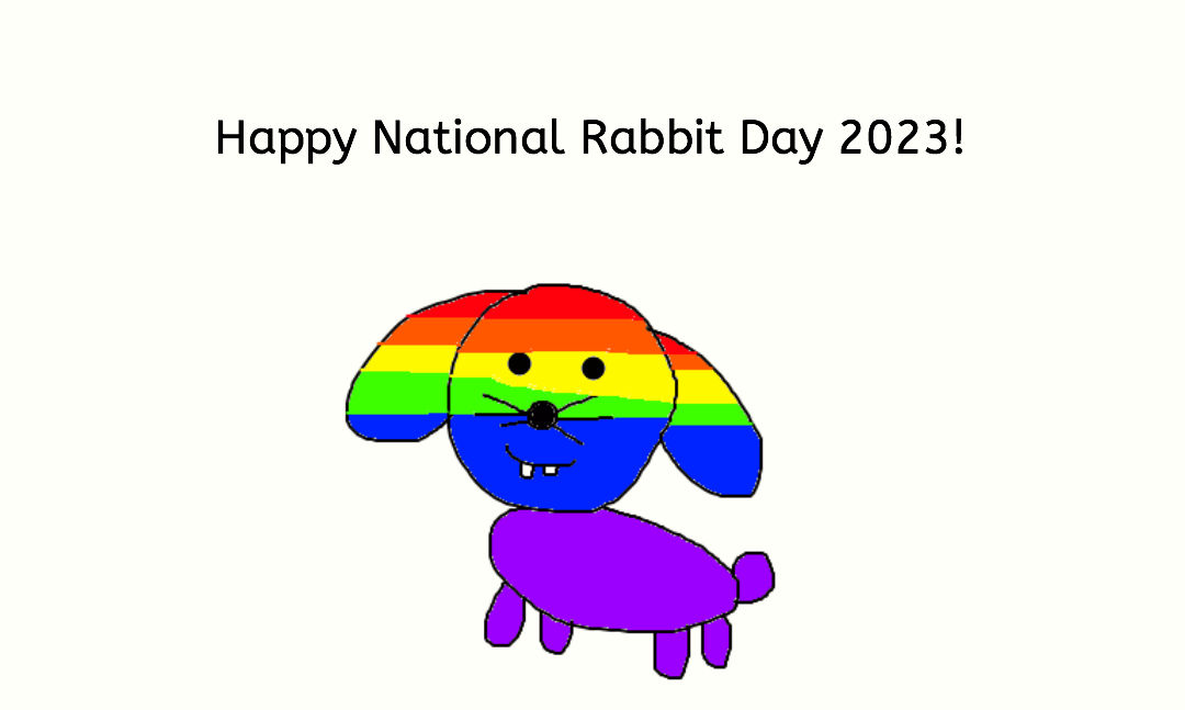Rainbow Rabbit for National Rabbit Day by KatelynBrown2002 on DeviantArt