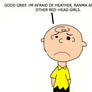 Charlie Brown Afraid of Red-Headed Girls