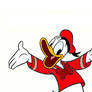 Donald Duck Wearing Red
