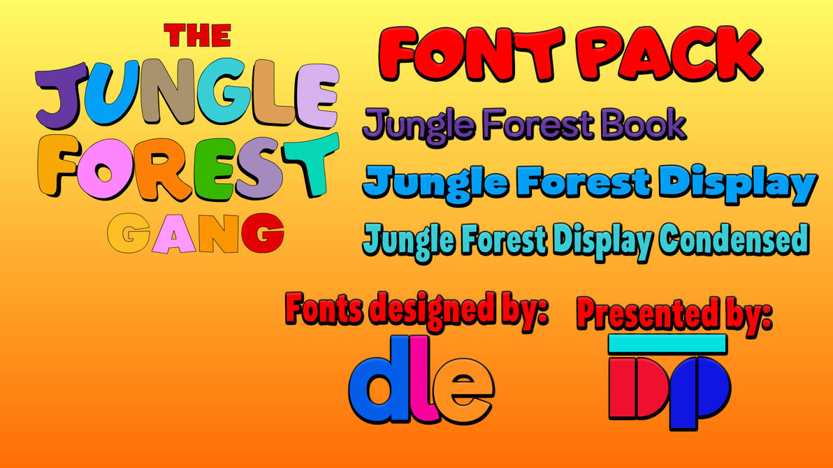 Jungle Forest Font Pack by RainbowDashFan2010 on DeviantArt