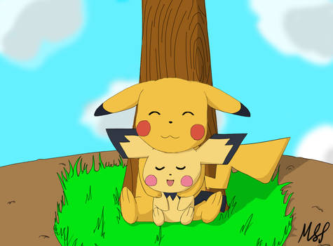 Pikachu and Pichu