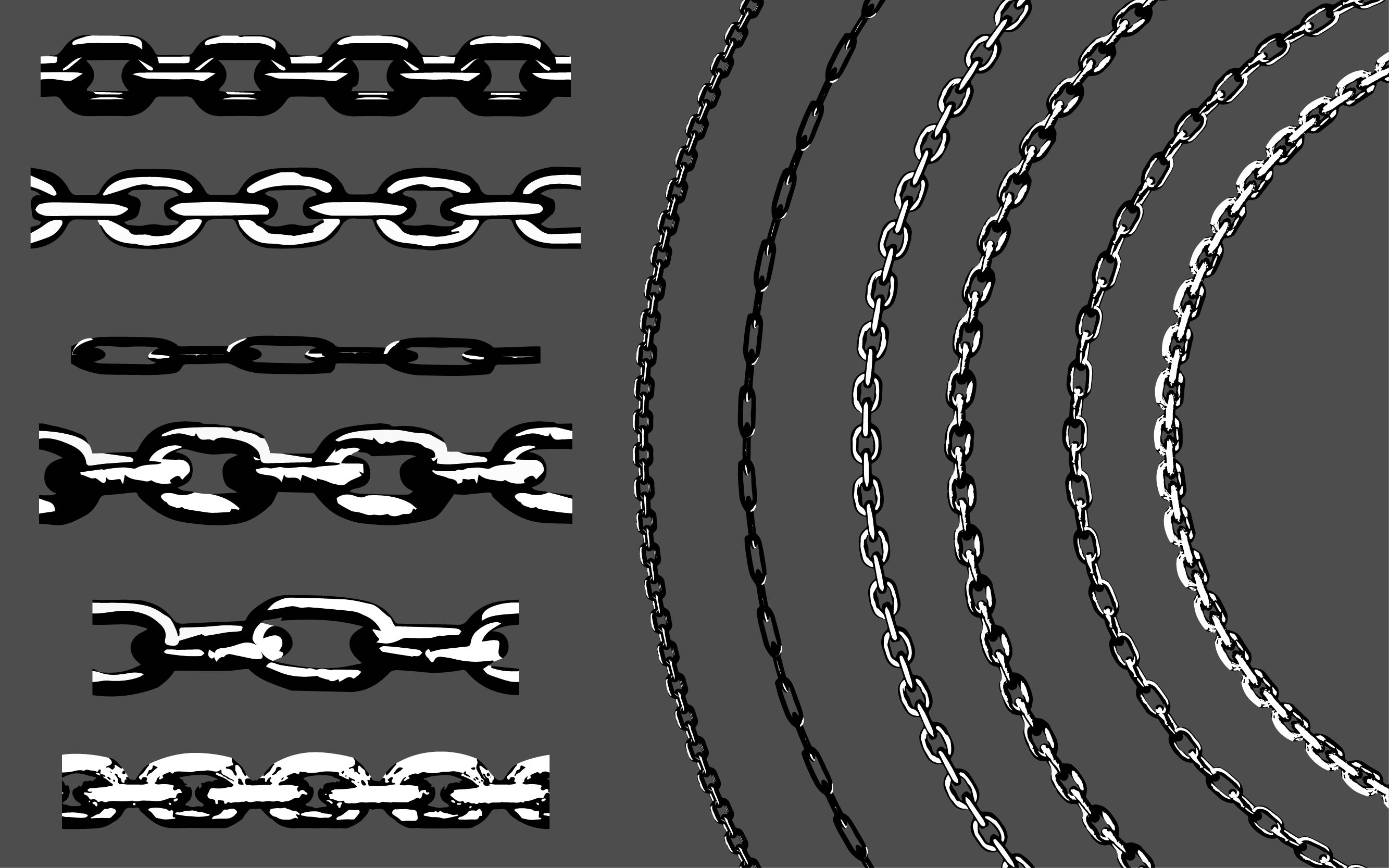 Free seamless vector Chains (Illustrator .ai only) by FortIron on