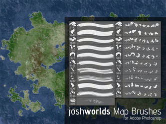 Map/Land Mass Brushes by JoshWorlds