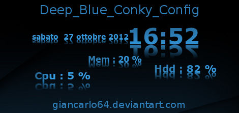 Deep Blue Conky