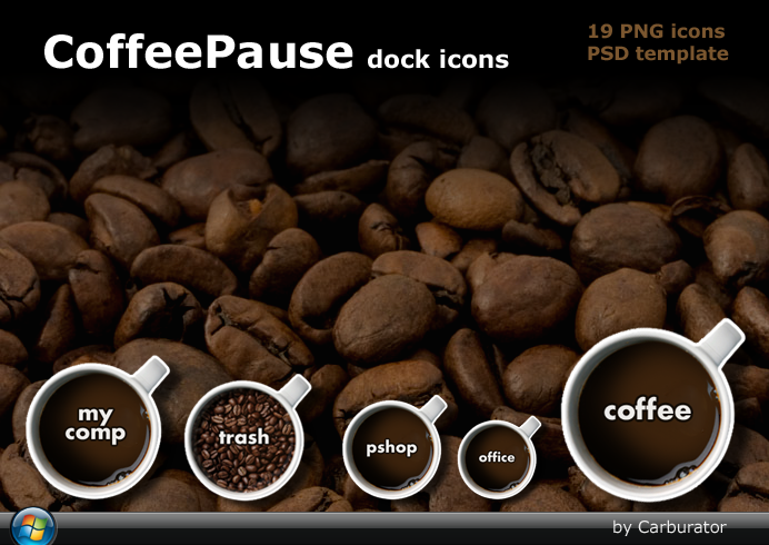 CoffeePause dock icons