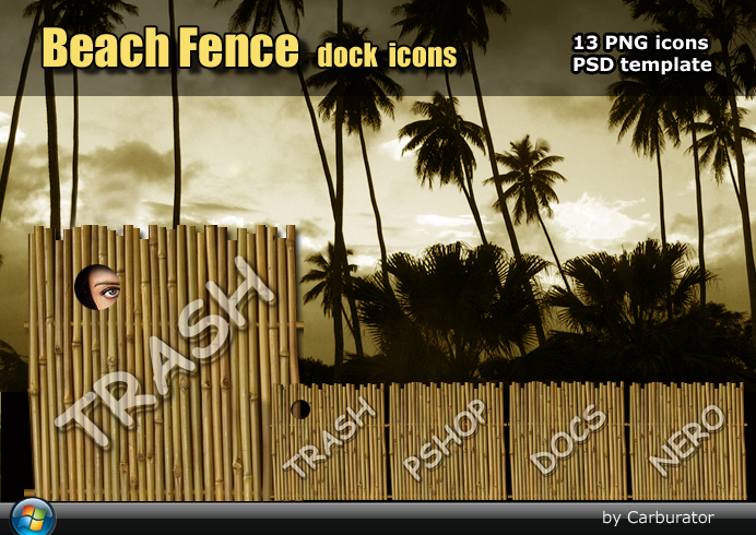 BeachFence dock icons