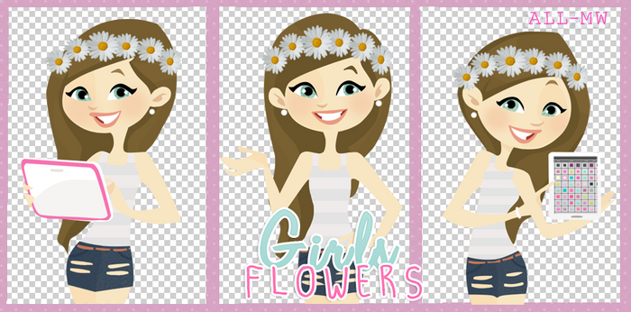 Girls Flowers- 3 Gemelis xd