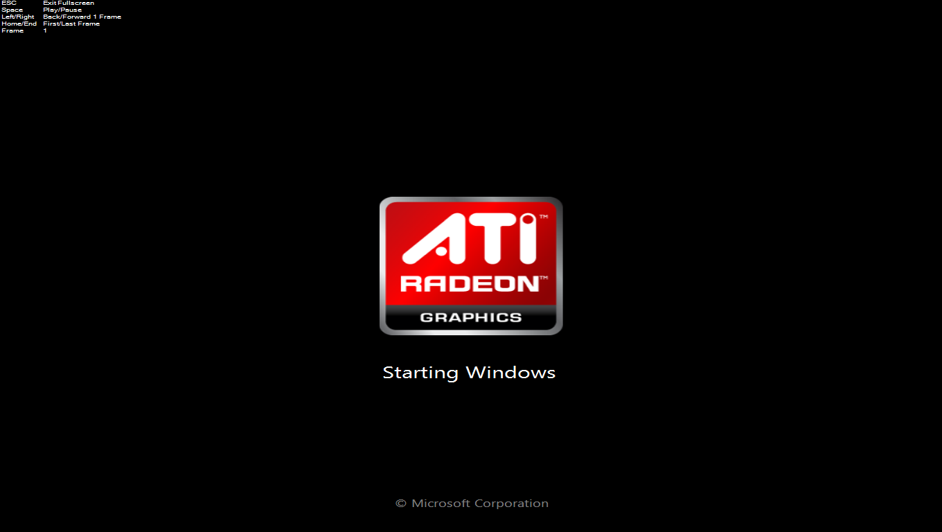ATI Windows 7 Boot Screen