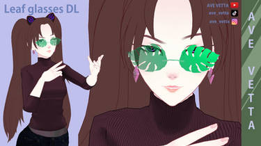 MMD Leaf glasses DL