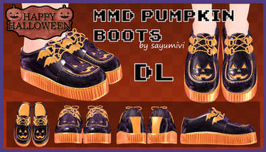 MMD PUMPKIN BOOTS DL | Happy Halloween!