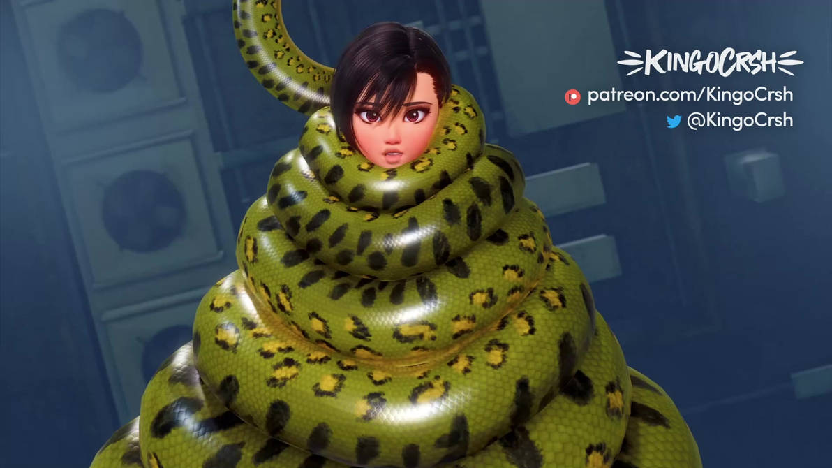 Tifa Locked in Coils - Animated by KingoCrsh on DeviantArt