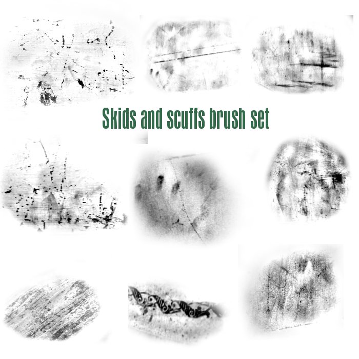 Scuffs and Skids brush set