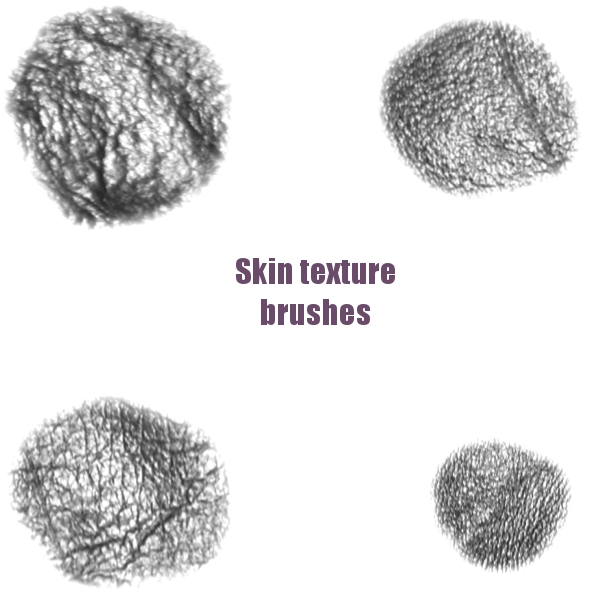 Skin texture brush set