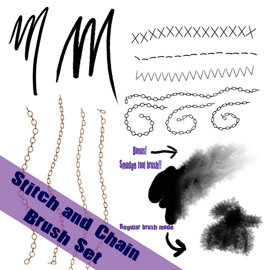 Epic-phish Stitch and Chain Affinity Brush Set! by resourcefish on ...