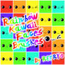 Rainbow Kawaii Faces Brushes