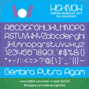 gembira font by weknow