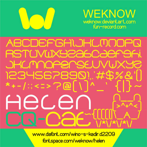 helen font by weknow