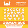 dominique font by weknow