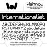 Internationalist font by weknow