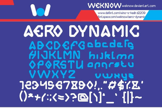 aero dynamic font