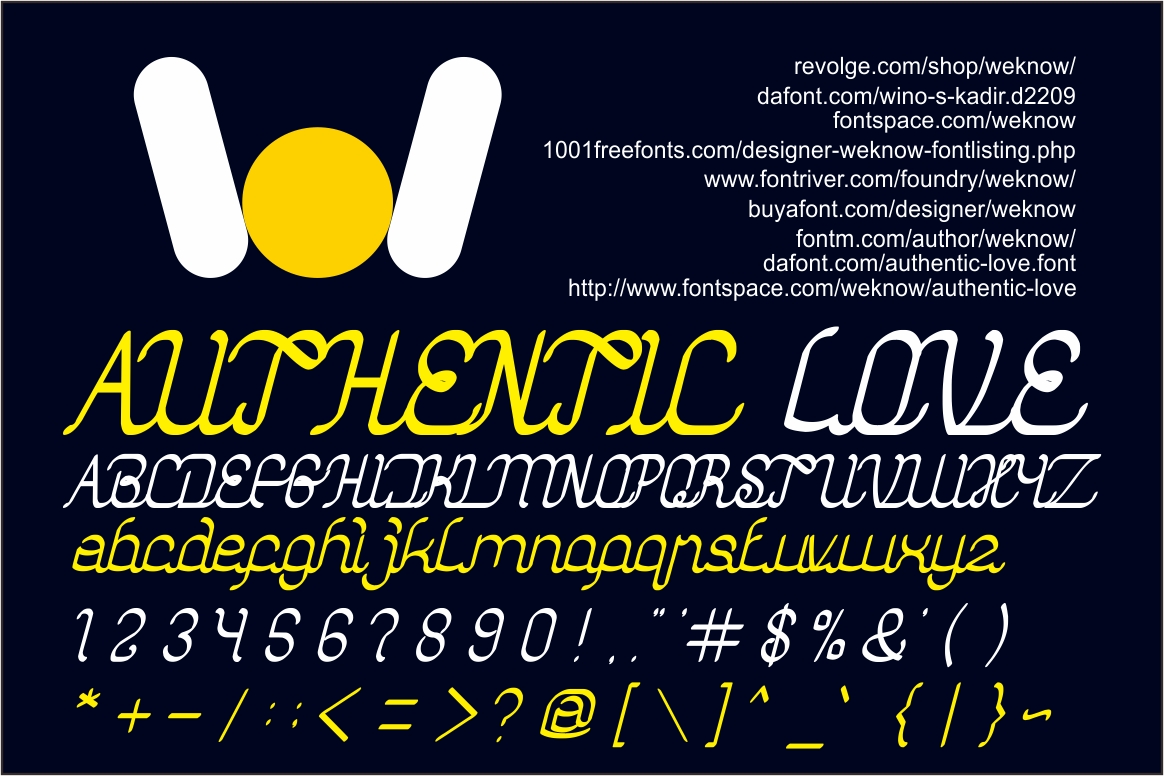 authentic love font